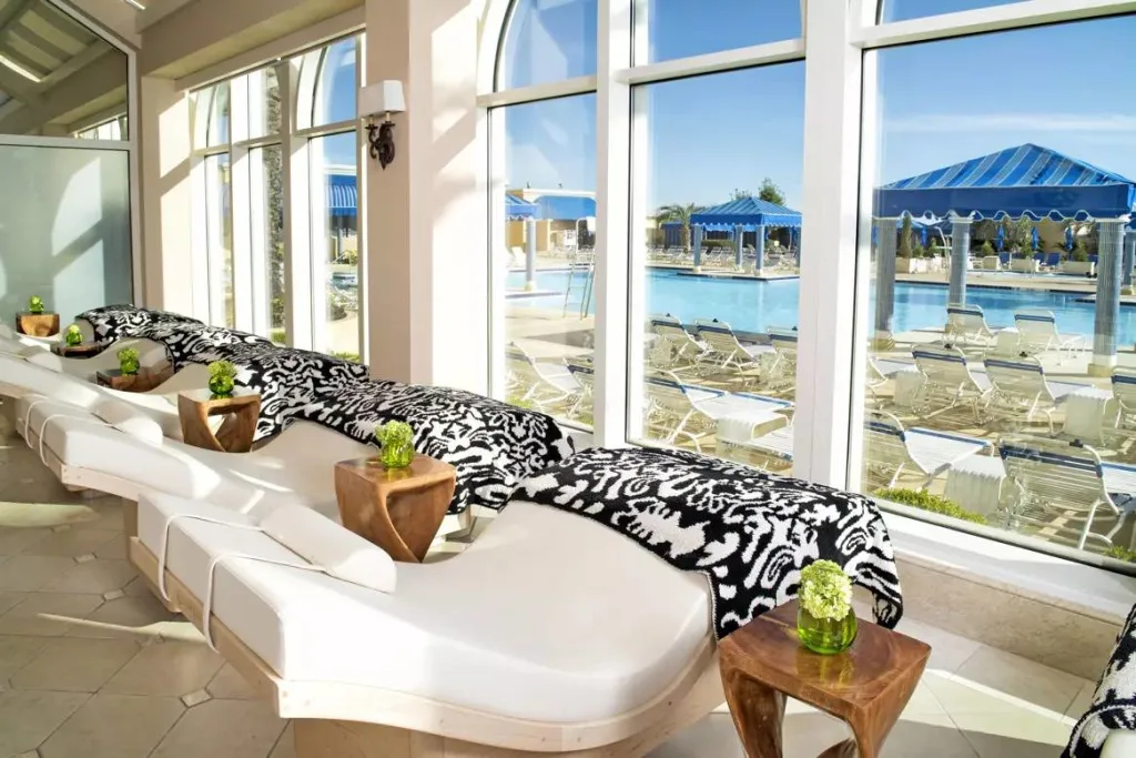 Relaxation room at Beau Spa at Beau Rivage Resort biloxi mississippi